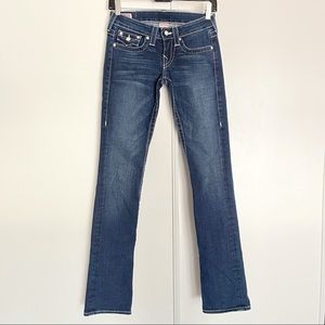 True Religion Billy Low Rise Pearl Button Jeans 25